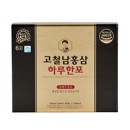 고철남홍삼 하루 한포, 10ml, 30포