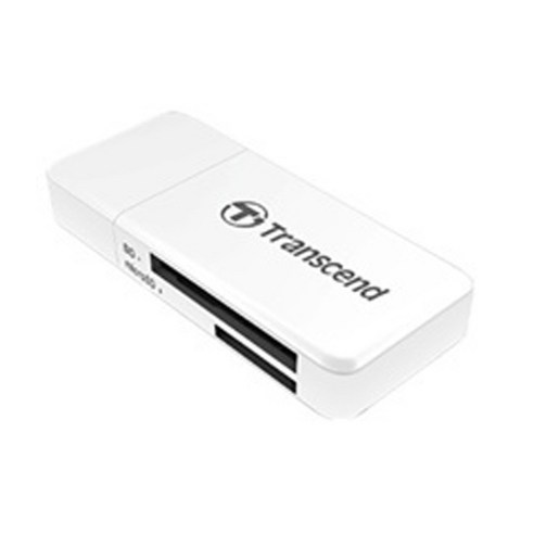 트랜센드 USB 3.1 카드리더기 멀티리더, TS-RDF5W, 화이트