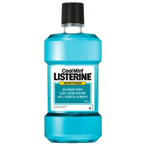 리스테린 쿨민트 세균억제 구강청결제, 500ml, 1개
