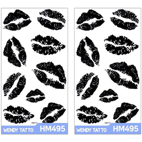 파티복닷컴 중형 타투스티커, 2개입, HM495