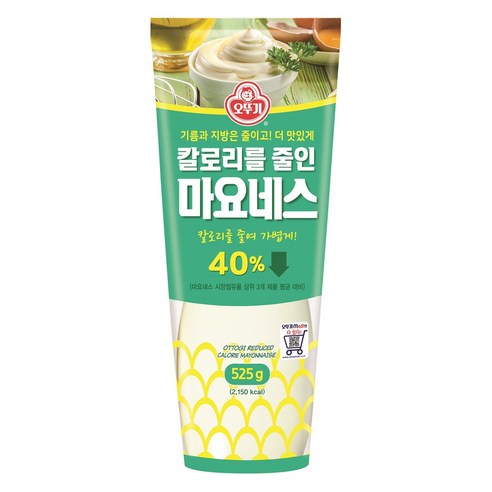오뚜기 칼로리를 줄인 마요네스, 525g, 1개