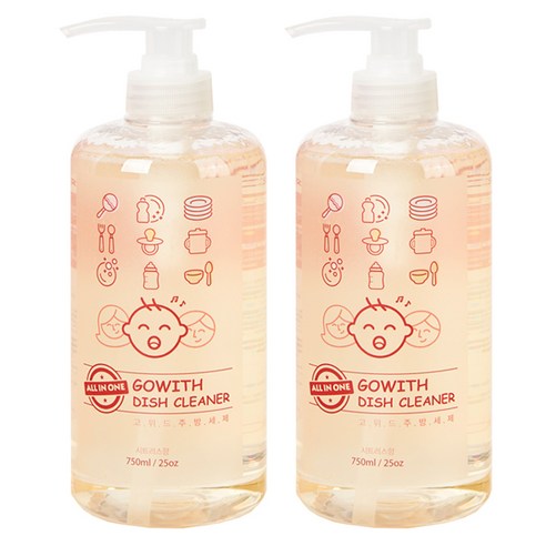 고위드 올인원 주방세제, 750ml, 2개