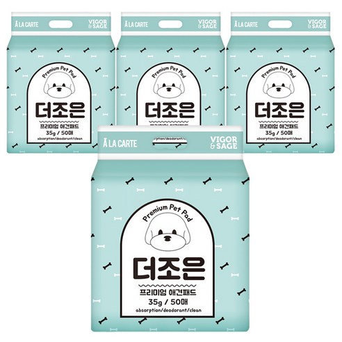 더조은 배변패드 35g x 50매, 4개