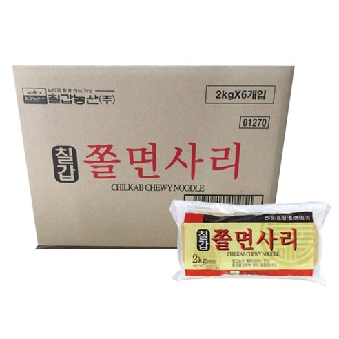 칠갑농산 쫄면사리, 2kg, 6개