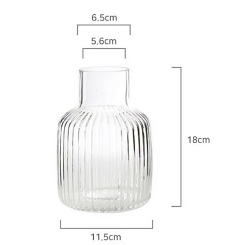 스트라이프 보틀 유리화병: 현대적인 우아함과 미니멀리즘을 연출하는 품질 높은 액센트