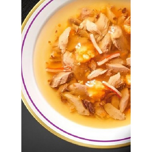 쉬바 고양이 간식 수제수프, 참치 게맛살과 연어, 40g, 12개