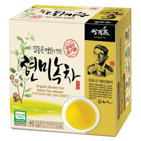 김동곤명인이만든유기농현미녹차작설, 1.2g, 40개입, 1개