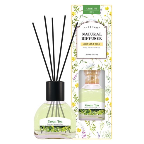 더허브샵 샤르망 내추럴 디퓨저 150ml, 그린티
