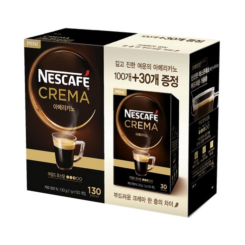 네스카페 크레마 아메리카노, 1g, 130개