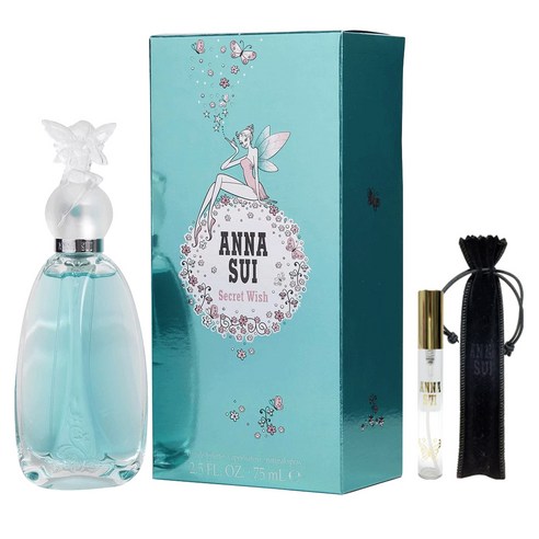 안나수이 시크릿 위시 EDT 향수 세트, 향수 75ml + 공병 15ml + 공병파우치, 1세트