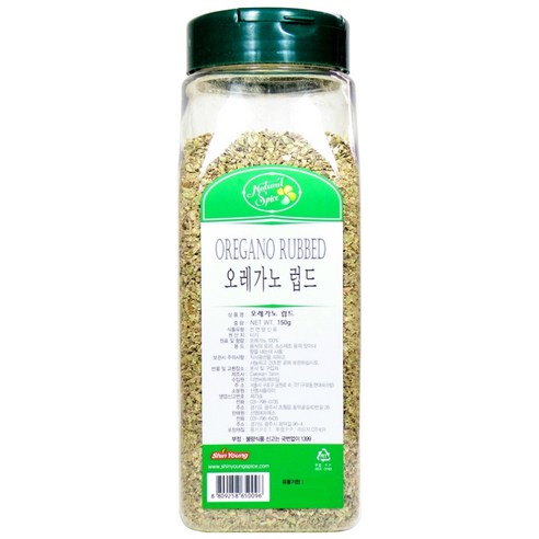 상쾌한 박하향 향신료 말린 오레가노 150g 통삼겹 쌀국수 오리훈제 멕시코요리, 1개
