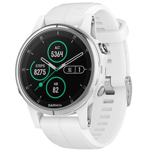 가민 피닉스 5S 플러스 멀티스포츠 GPS 스마트워치, 화이트, 4.2cm