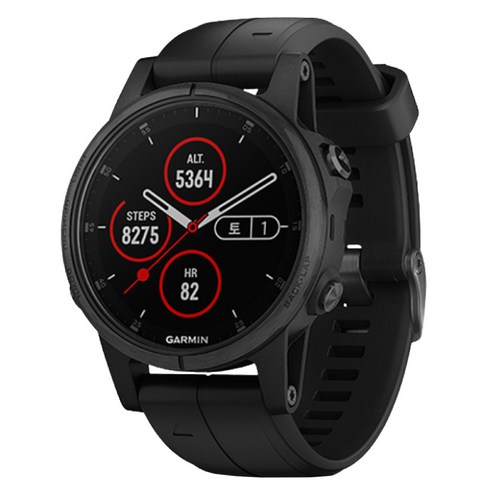 가민 피닉스 5S 플러스 멀티스포츠 GPS 스마트워치, 블랙, 4.2cm