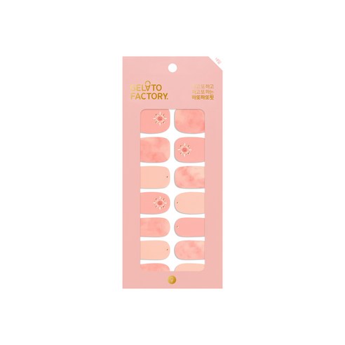 젤라또팩토리 하또하또핏 네일 스티커, 로맨틱마블, 1세트