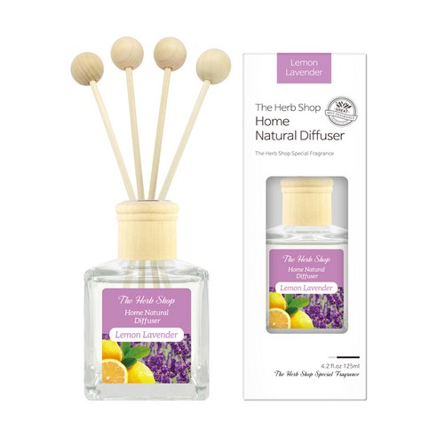 더허브샵 홈내추럴 디퓨저 125ml, 레몬 라벤더