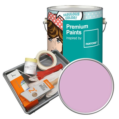노루페인트 팬톤 내부용 실내벽면페인트 세트 무광 4L, 14-3207 Pink Lavender, 4000ml, 1개