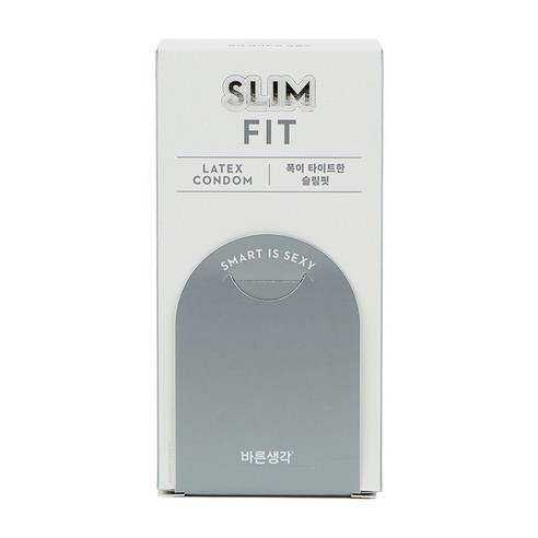 바른생각 슬림슈트핏 일반형 콘돔, 12개입, 1개
