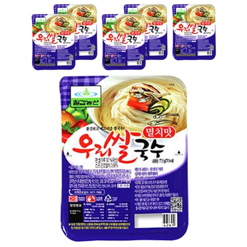 칠갑농산 우리쌀국수 멸치맛, 77.5g, 6개