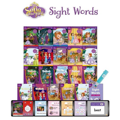 [블루앤트리]Disney Sofia Sight Words : 디즈니 소피아 사이트 워드 (전20권), 블루앤트리