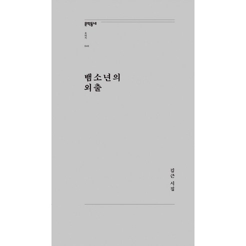 [문학동네]뱀소년의 외출 - 문학동네포에지 40, 문학동네, 김근