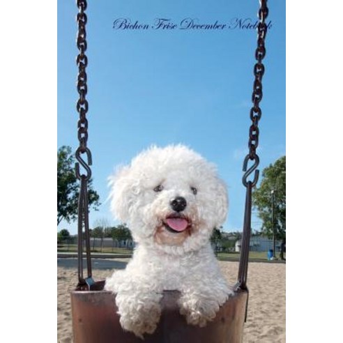 White Bichon Frise Puppy Notebook