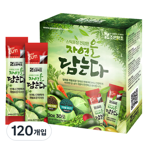 조은약초 자연을 담는다 프리미엄 다시마환 스틱, 120개입, 3g