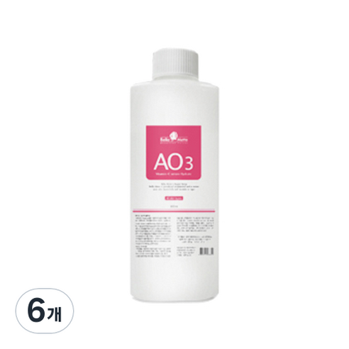 아쿠아필 AO3 솔루션 리필팩, 6개, 400ml