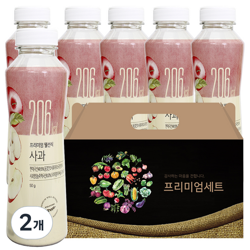 프리미엄웰선식 사과, 2개, 300g
