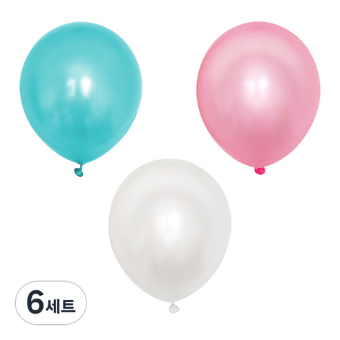 파티 이벤트 펄 풍선 20p 세트, 베이비톤, 6세트