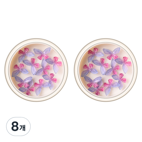 마켓A 나비 쥬얼리 네일아트 파츠, 8개, 04퍼플핑크