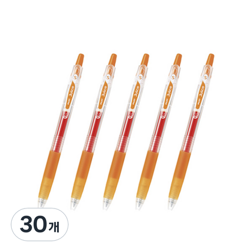 파이롯트 쥬스 젤잉크펜 0.38mm, 오렌지, 30개