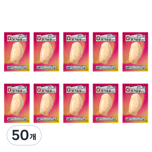 바로드숑 바로 먹는 닭가슴살 갈릭맛, 100g, 50개