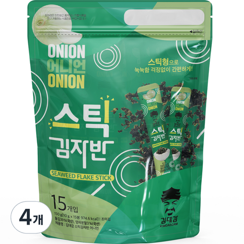 김대감 스틱김자반 어니언맛 15p, 150g, 4개