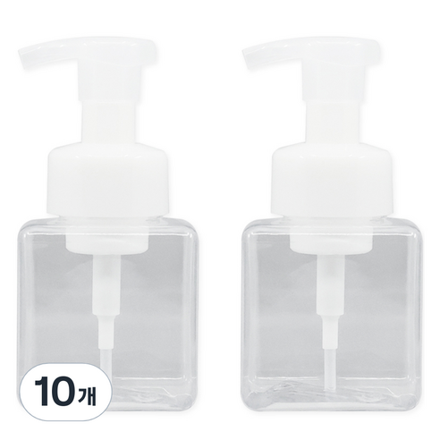 뉴앤룩 리필 용기 디스펜서 거품형 250ml, 투명, 10개