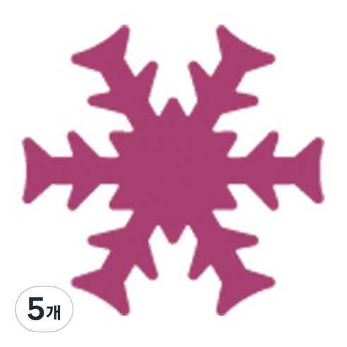 포코스 모양펀치 R-36, 눈꽃5, 5개