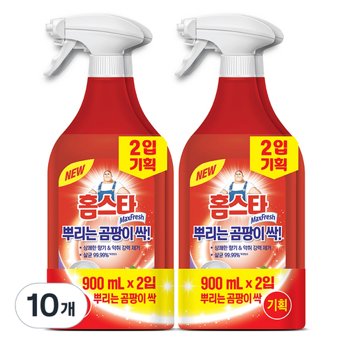 홈스타 뿌리는 곰팡이 싹 세정제, 10개, 900ml