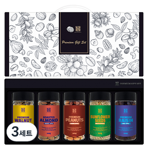 견과공장 프리미엄 견과류 5종 선물세트 스페셜 2호, 3세트