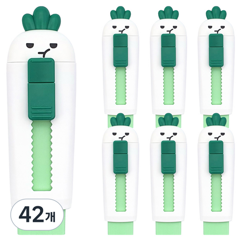 조선문방구 무기력 슬라이드 지우개, 무, 42개