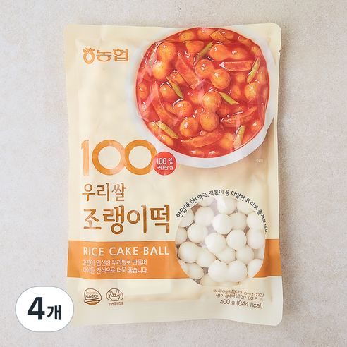 아름찬 농협 우리쌀 조랭이떡, 400g, 4개