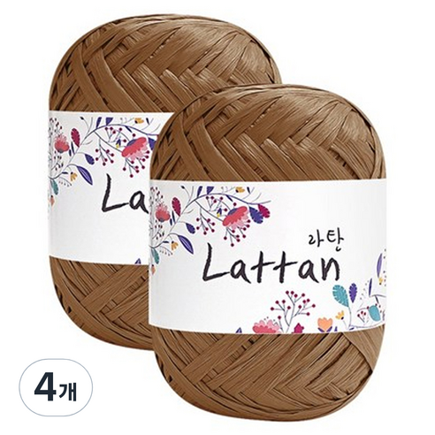 yarna 라탄 2볼 라피아실 40g, 11번(반유광), 4개