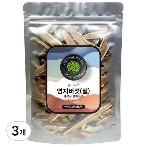 동이약초 중국산 영지버섯 절, 150g, 3개