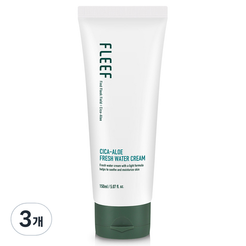 플리프 남성용 시카 알로에 프레쉬 약산성 수분크림, 150ml, 3개