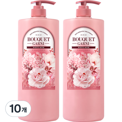 부케가르니 실크 케라틴 트리트먼트 화이트머스크, 1500ml, 10개