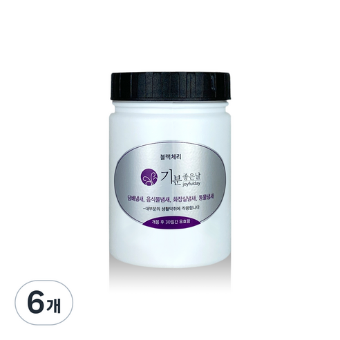 기분좋은날 냄새제거제 카트리지 블랙체리 소, 6개, 180g