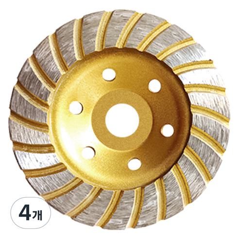 바벨롭 다이아몬드 휠 컵 터보형 22날 100mm, 4개