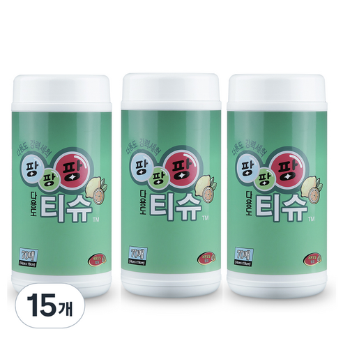 팡팡팡 만능 티슈 크리너 70p, 15개