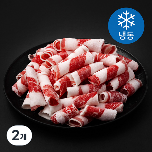 미국산 미트엔조이 대패 우삼겹 (냉동), 2개, 500g