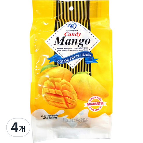 티에스 망고맛 젤리, 450g, 4개