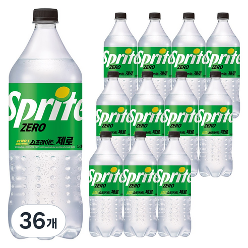 스프라이트 제로 사이다, 1.5L, 36개