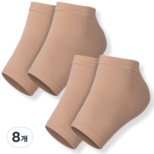 맥라이프 풋케어 발뒤꿈치 보호패드 양말 스킨 2쌍, 2개입, 8개